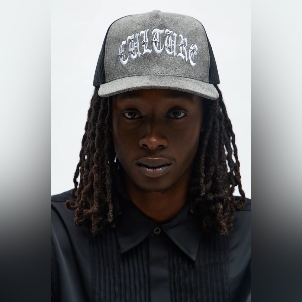 Black and Gray Trucker Cap